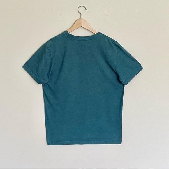 Vintage Fossil #3 Airmail Font Graphic Dark Teal T Shirt Men’s size Large - Picture 7 of 9